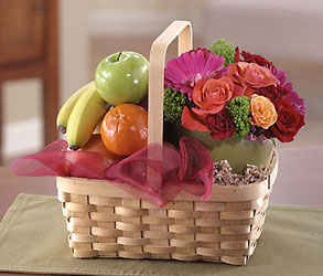 Fruit & Flower Basket Cottage Florist Lakeland Fl 33813 Premium Flowers lakeland