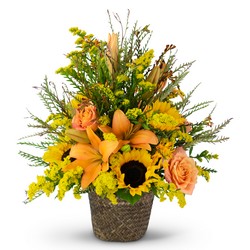 Fall Harvest Basket Cottage Florist Lakeland Fl 33813 Premium Flowers lakeland