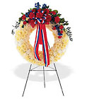 Patriotic Spirit Wreath Cottage Florist Lakeland Fl 33813 Premium Flowers lakeland