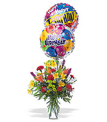 Birthday Balloon Bouquet Cottage Florist Lakeland Fl 33813 Premium Flowers lakeland