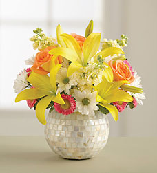 Pearl Bubble Bowl Cottage Florist Lakeland Fl 33813 Premium Flowers lakeland