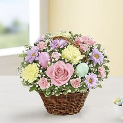 EASTER EGG BASKET Cottage Florist Lakeland Fl 33813 Premium Flowers lakeland