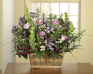 Abundant Garden Basket  Cottage Florist Lakeland Fl 33813 Premium Flowers lakeland