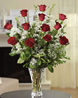 Classic Dozen Roses Marquis by Waterford Crystal Vase Cottage Florist Lakeland Fl 33813 Premium Flowers lakeland