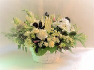 White Garden of Sympathy Cottage Florist Lakeland Fl 33813 Premium Flowers lakeland