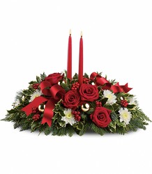 Holiday Shimmer Centerpiece Cottage Florist Lakeland Fl 33813 Premium Flowers lakeland
