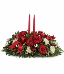 Holiday Shimmer Centerpiece Cottage Florist Lakeland Fl 33813 Premium Flowers lakeland