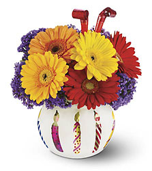 Teleflora's Happy Birthday Bouquet Cottage Florist Lakeland Fl 33813 Premium Flowers lakeland