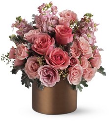Pink Cafe Bouquet  Cottage Florist Lakeland Fl 33813 Premium Flowers lakeland